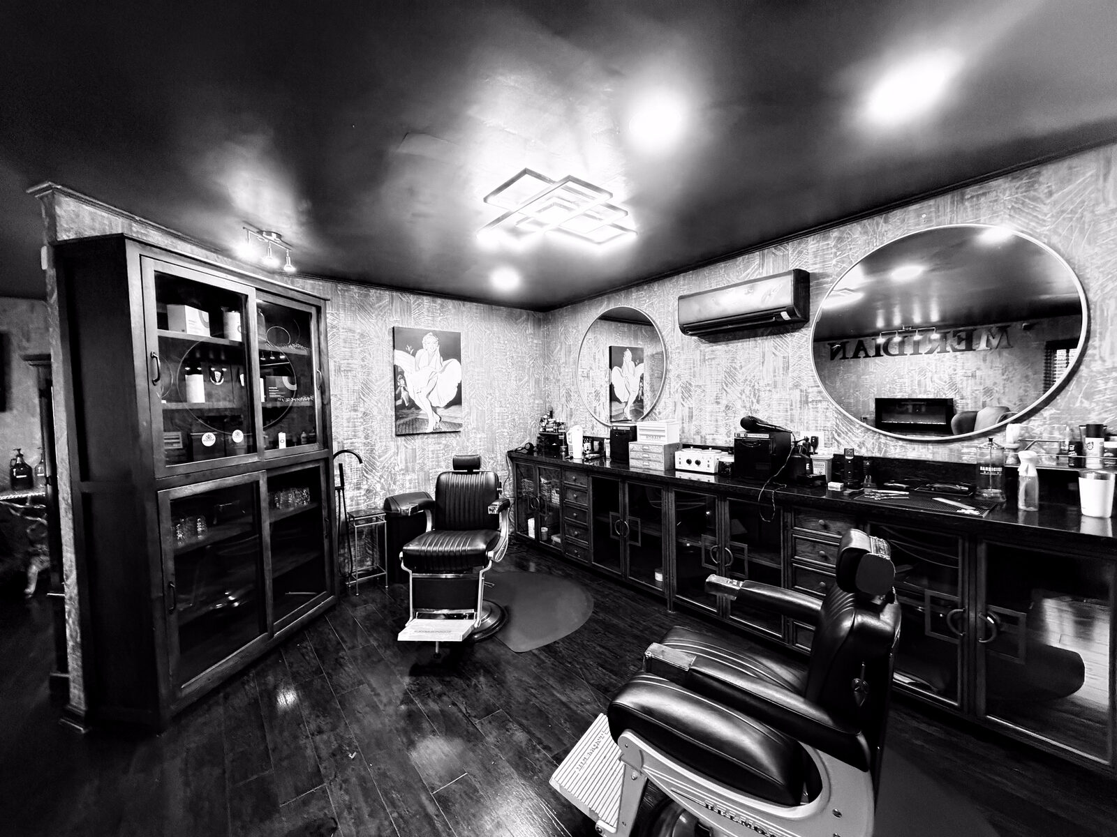 Barber stations and cabinetry